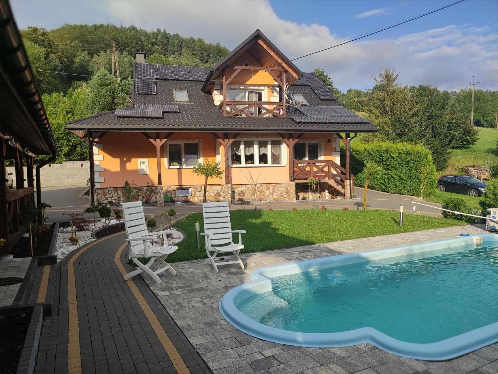 Jaskowa Chata Bieszczady Apartament Z Basenem Baligrod Exterior photo